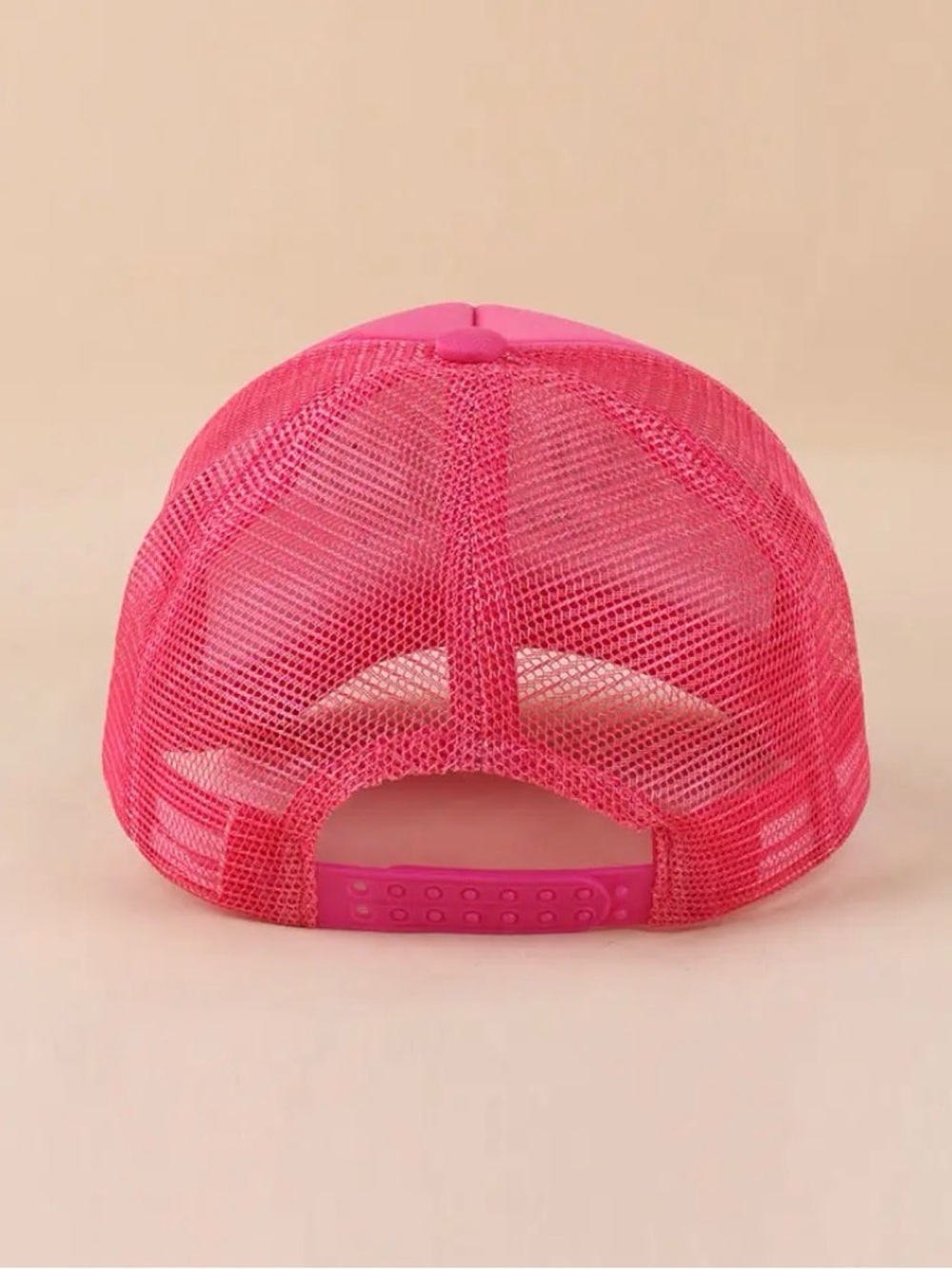 NWT Zenana "F*ck Off, Respectfully" Embroidered Mesh Trucker Hat - HOT PINK💗 - Picture 4 of 6